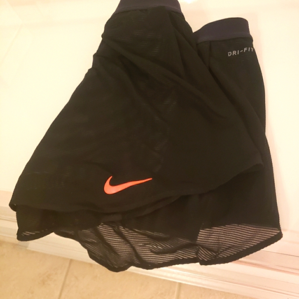 Nike Black Skirt with Orange Swoosh